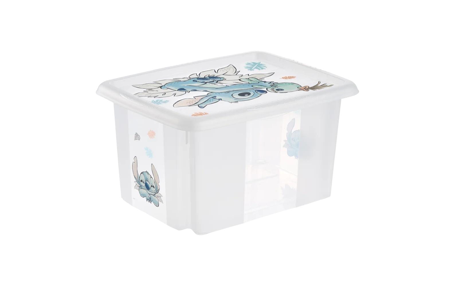 keeeper Karolina Stitch Aufbewahrungsbox 15 l (mit Deckel) – Polypropylen – Weiss – 380 × 205 × 295 mm