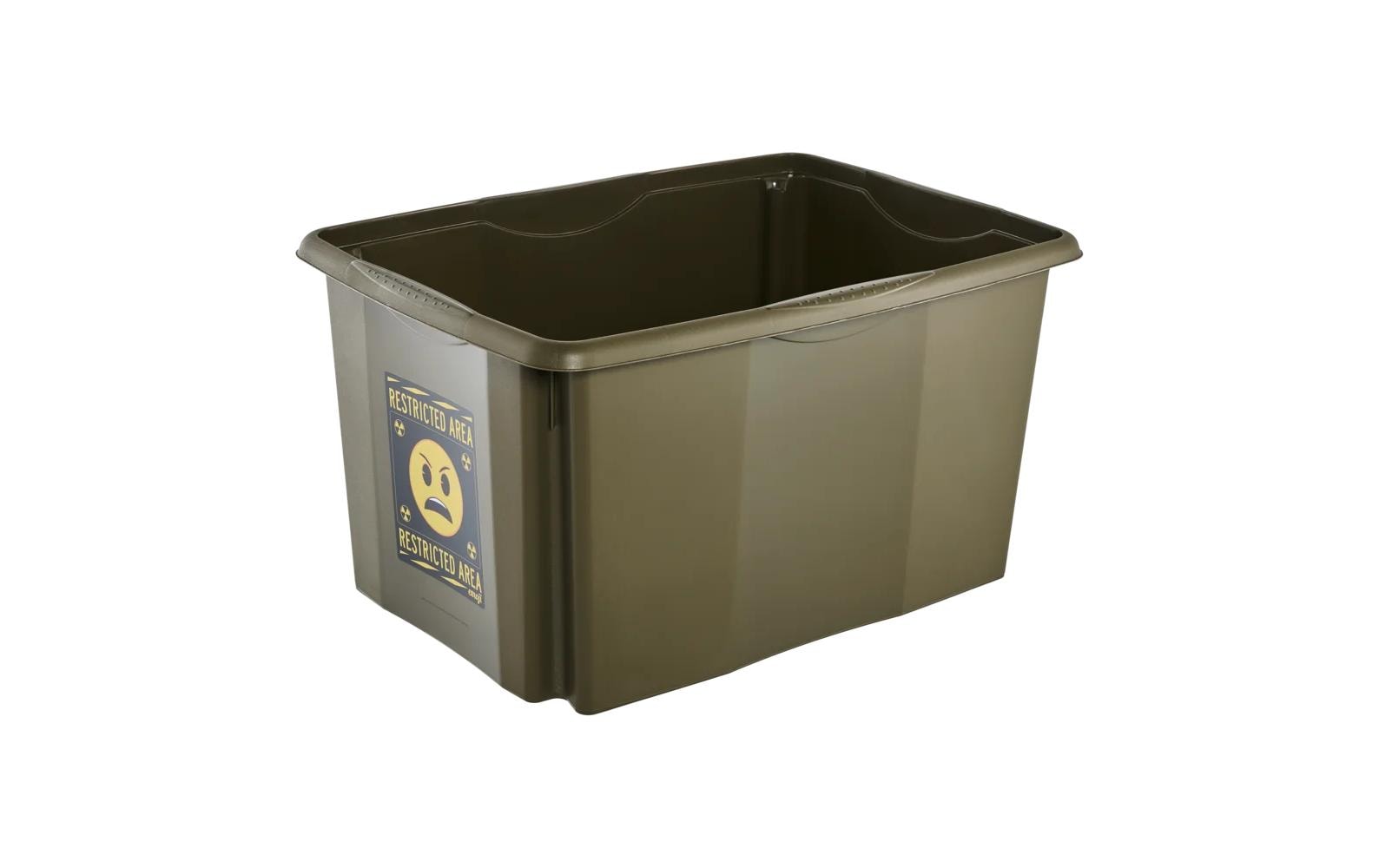keeeper Aufbewahrungsbox 45 l (mit Deckel) – Polypropylen – Grün – 400 × 300 × 555 mm