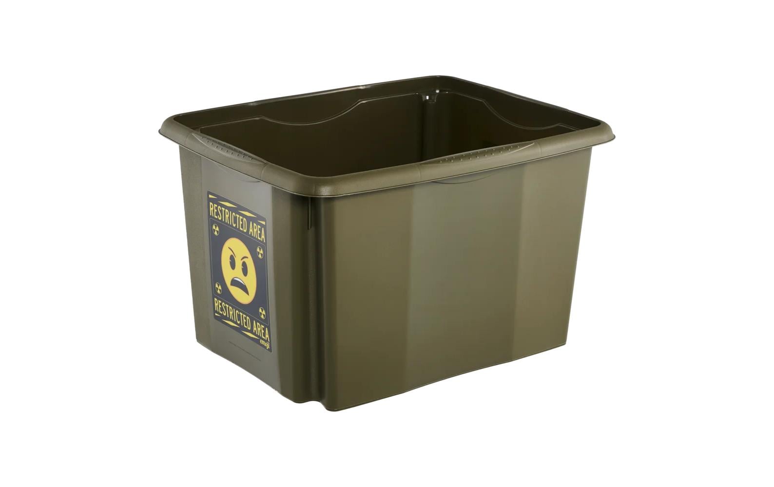 keeeper Aufbewahrungsbox 30 l (mit Deckel) – Polypropylen – olivgrün – 350 × 270 × 450 mm