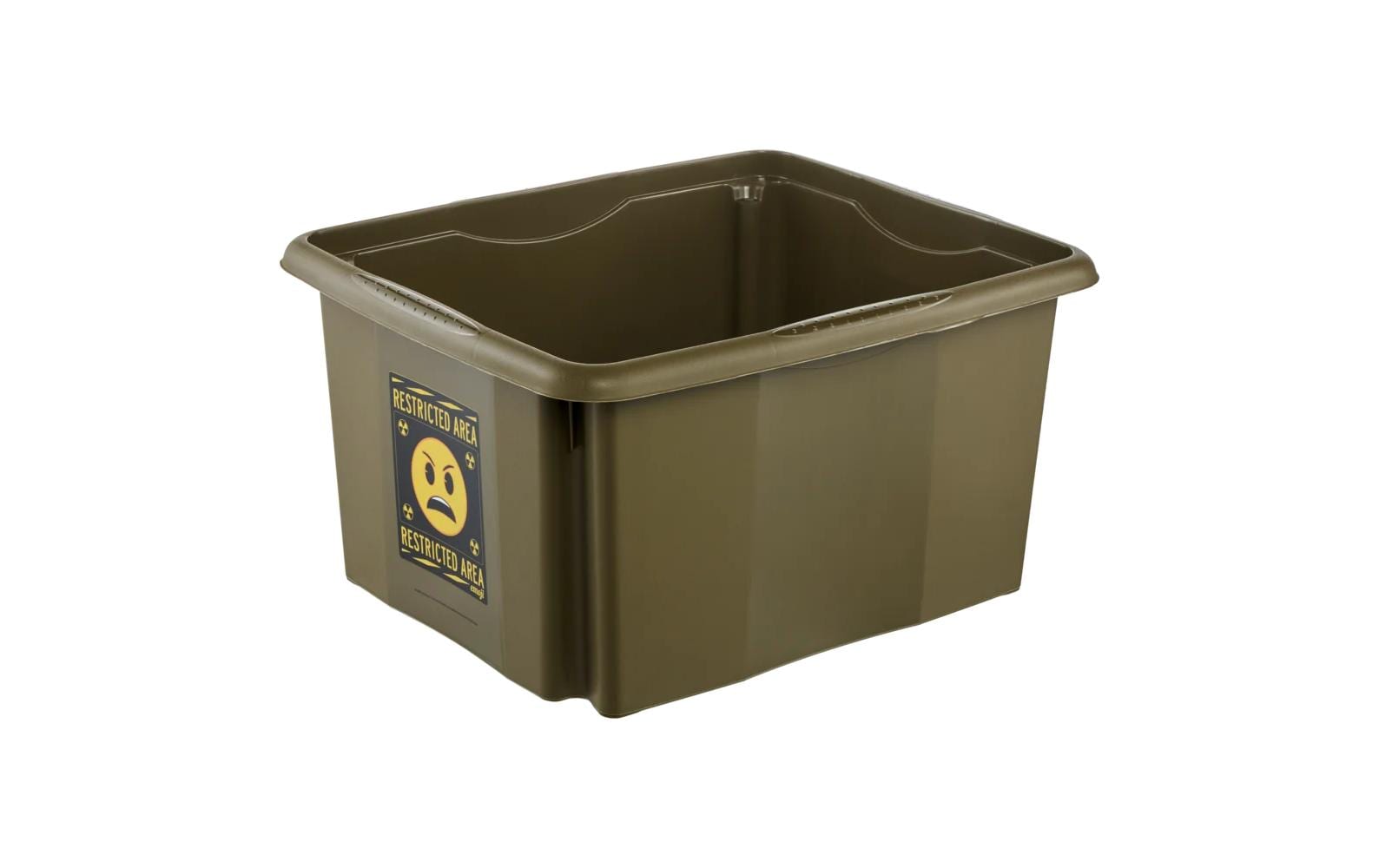 keeeper Aufbewahrungsbox 24 l (mit Deckel) – Polypropylen – olivgrün – stapelbar – 355 × 225 × 425 mm
