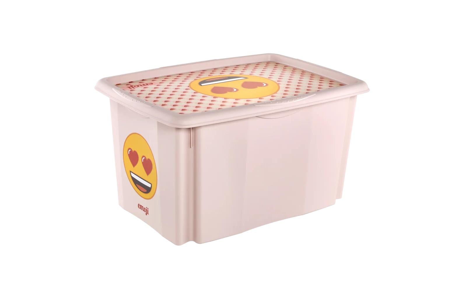 keeeper Aufbewahrungsbox 45 l (mit Deckel) – Polypropylen (PP), Recycling-Kunststoff – Rosa – 400 × 300 × 555