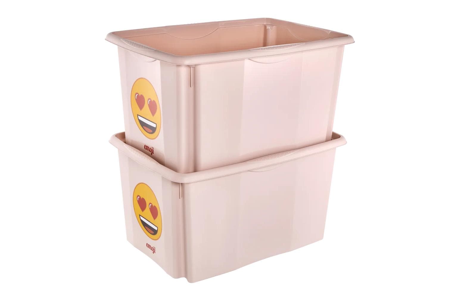 keeeper Aufbewahrungsbox 45 l (mit Deckel) – Polypropylen (PP), Recycling-Kunststoff – Rosa – 400 × 300 × 555