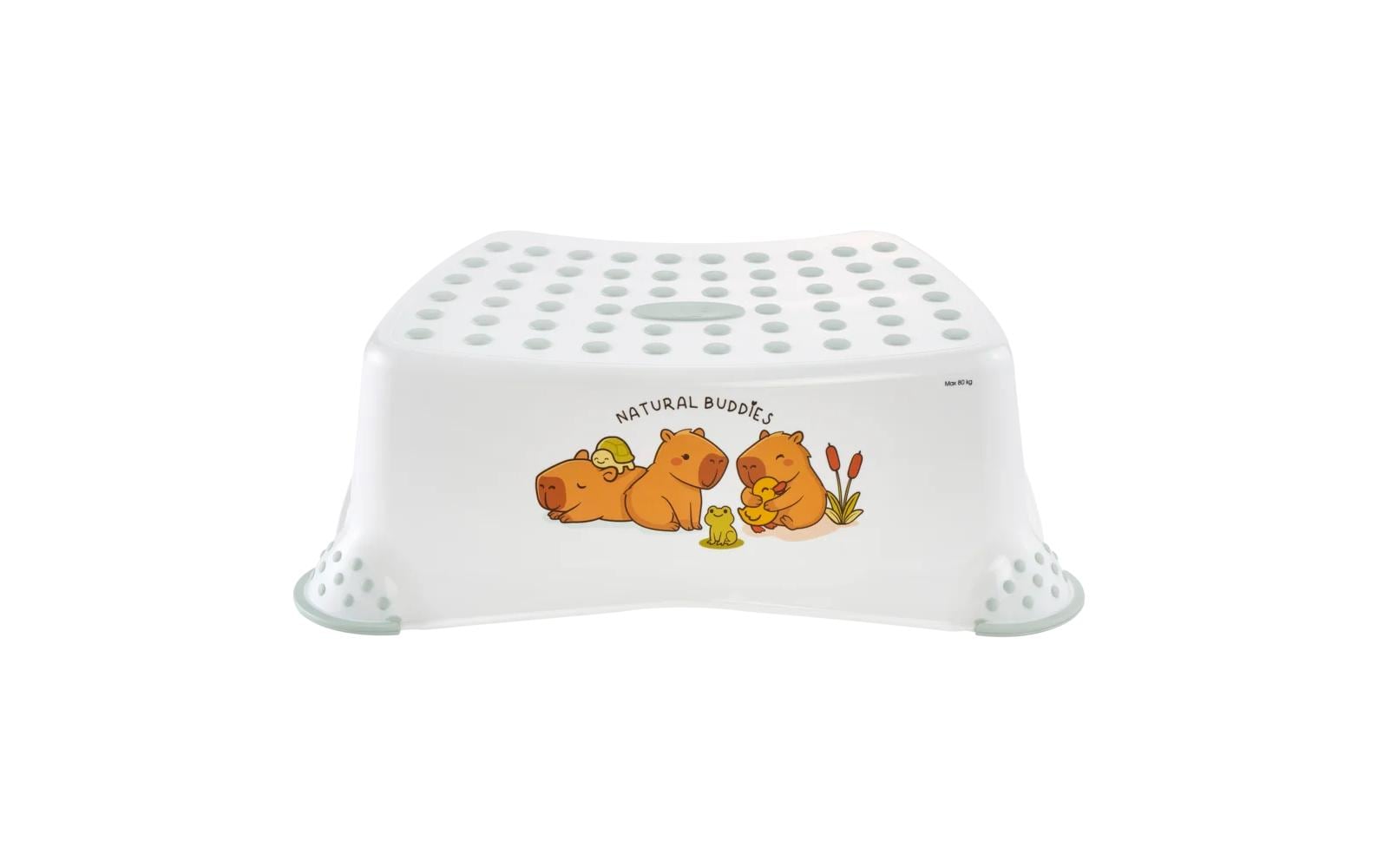 keeeper Tomek Trittschemel – Polypropylen/TPE – Weiss, mit Anti-Rutsch, 14 cm, bis 80 kg