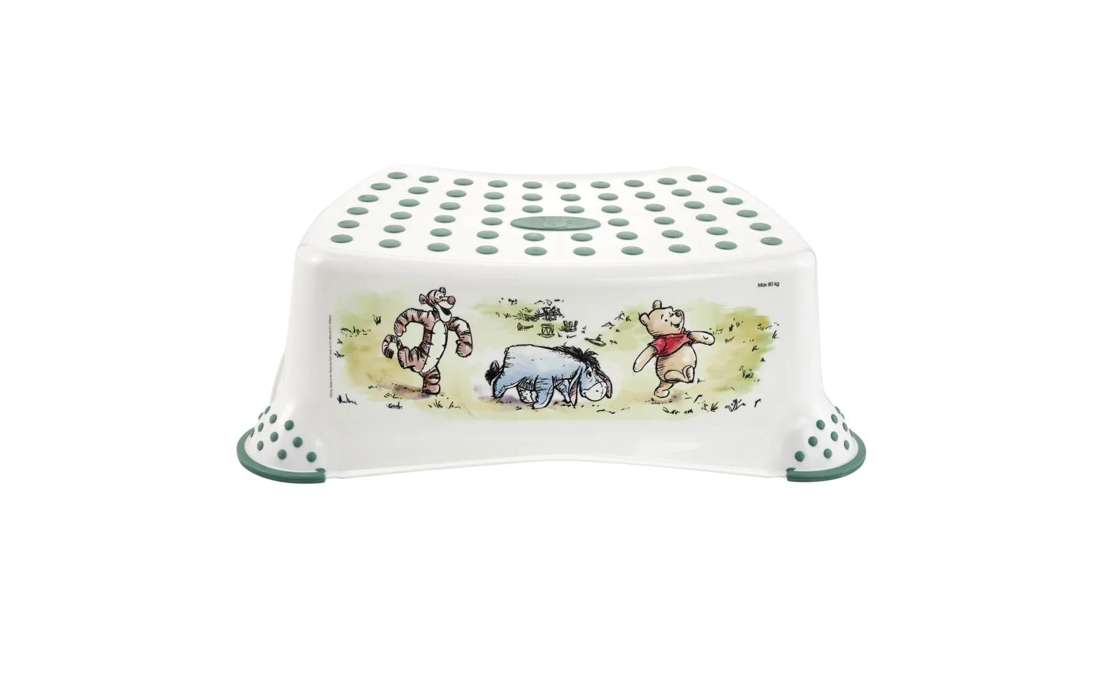 keeeper Schemel Tomek – 28,5 × 40,5 × 14 cm, Kunststoff (PP, TPE), weiss, rutschfest, BPA-frei