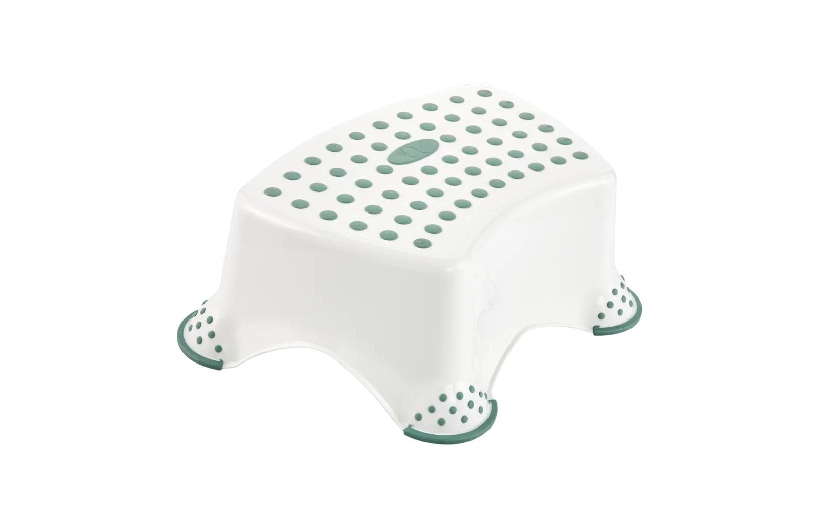 keeeper Schemel Tomek – 28,5 × 40,5 × 14 cm, Kunststoff (PP, TPE), weiss, rutschfest, BPA-frei