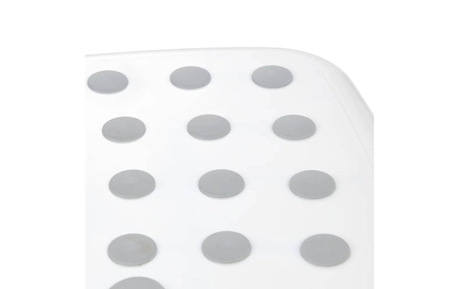 keeeper Schemel Tomek – 40,5 × 28,5 × 14 cm, gummiert, Polypropylen/TPE, weiss, BPA-frei, belastbar 80 kg