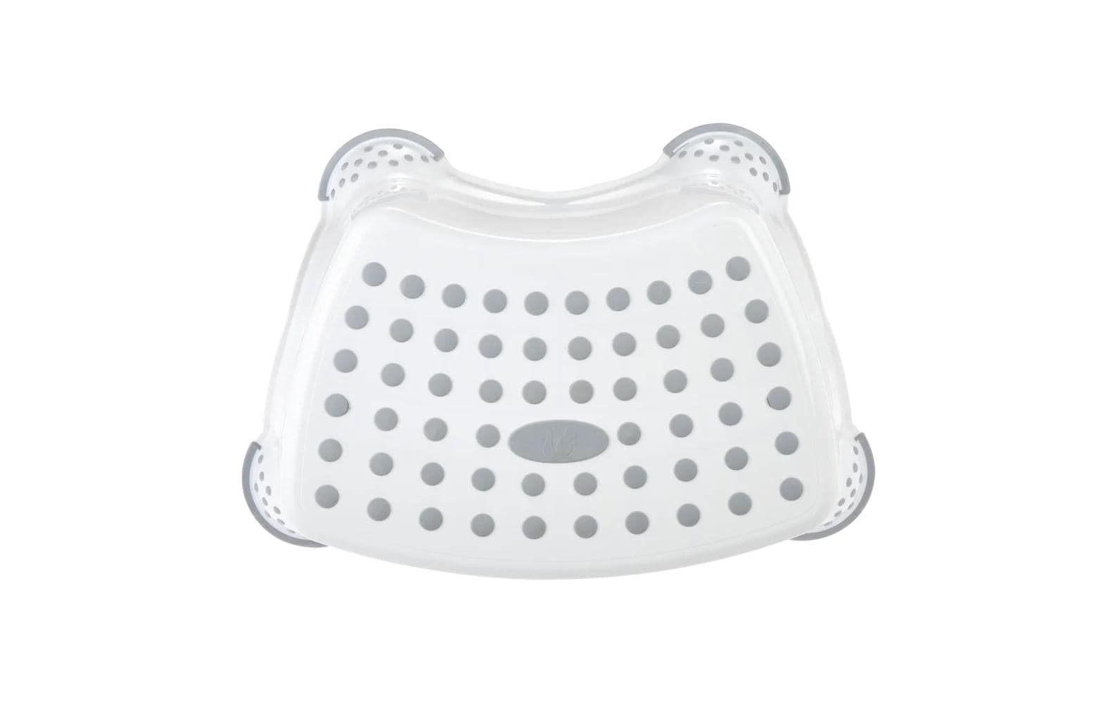 keeeper Schemel Tomek – 40,5 × 28,5 × 14 cm, gummiert, Polypropylen/TPE, weiss, BPA-frei, belastbar 80 kg