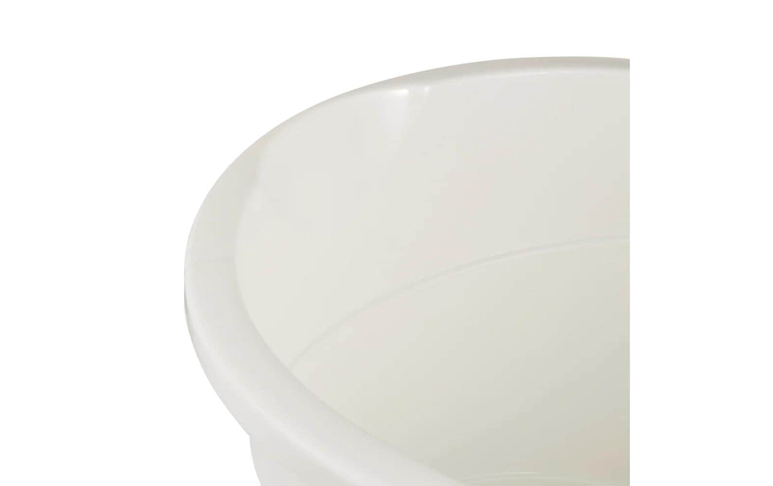 keeeper Push- / Schwingdeckel-Abfalleimer – 13 l – Kunststoff (PP) – Weiss