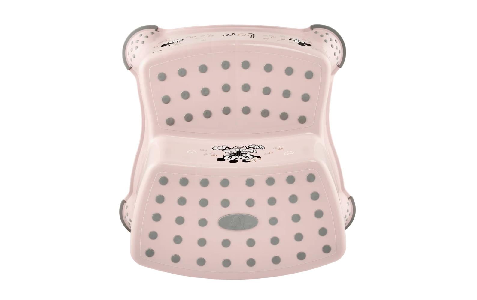 keeeper Zweistufiger Schemel – 37 × 40 × 21 cm, rosa, PP/TPE, belastbar 120 kg, BPA-frei