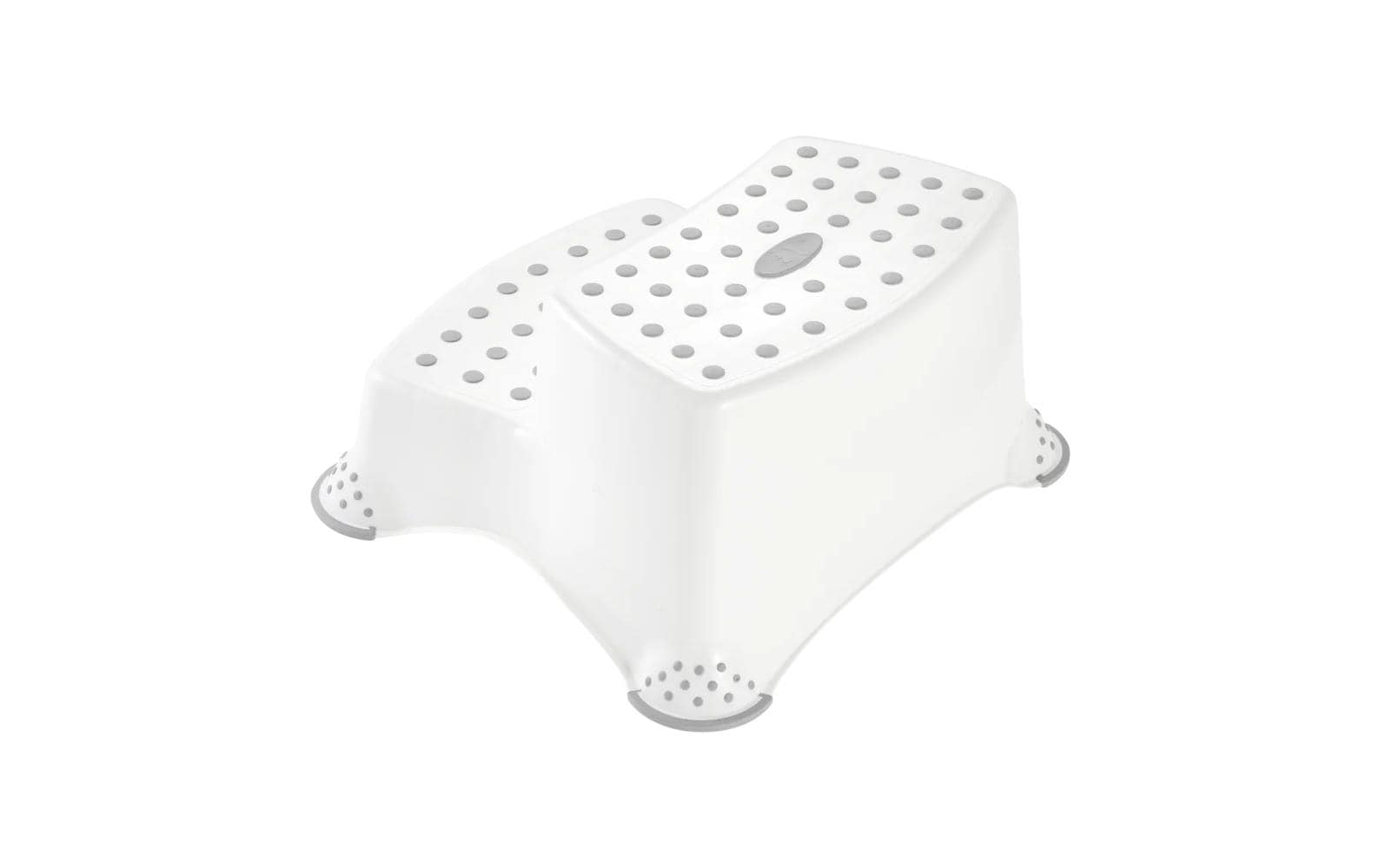 keeeper 2-Stufen Schemel – Kunststoff (PP/TPE) – Weiss – 120 kg – 370 × 210 × 400 mm