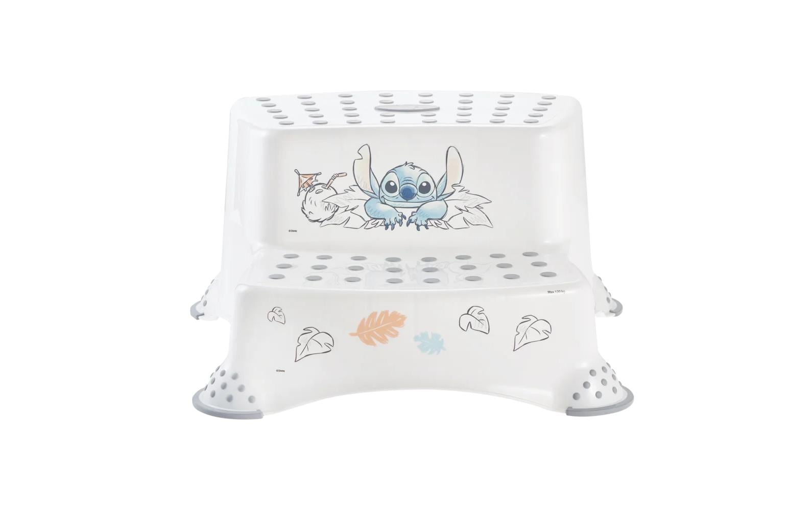 keeeper Schemel – 37 cm × 40 cm × 21 cm, Kunststoff (PP), TPE, Weiss, rutschfest, zweistufig
