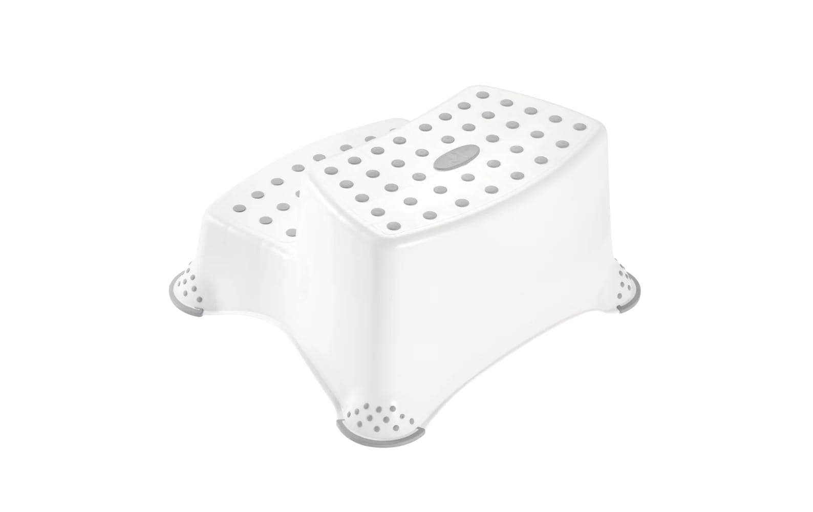 keeeper Schemel – 37 cm × 40 cm × 21 cm, Kunststoff (PP), TPE, Weiss, rutschfest, zweistufig