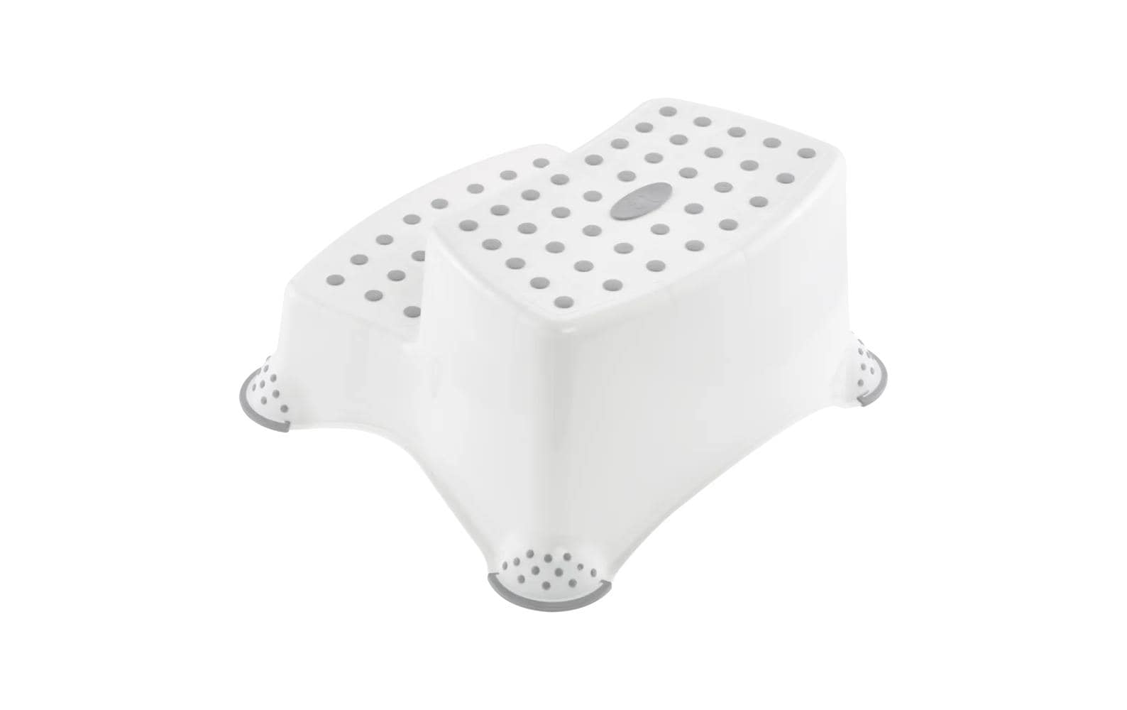 keeeper 2-stufiger Schemel – 37×40×21 cm, Polypropylen (PP)/Thermoplastische Elastomere (TPE), 120 kg, Weiss