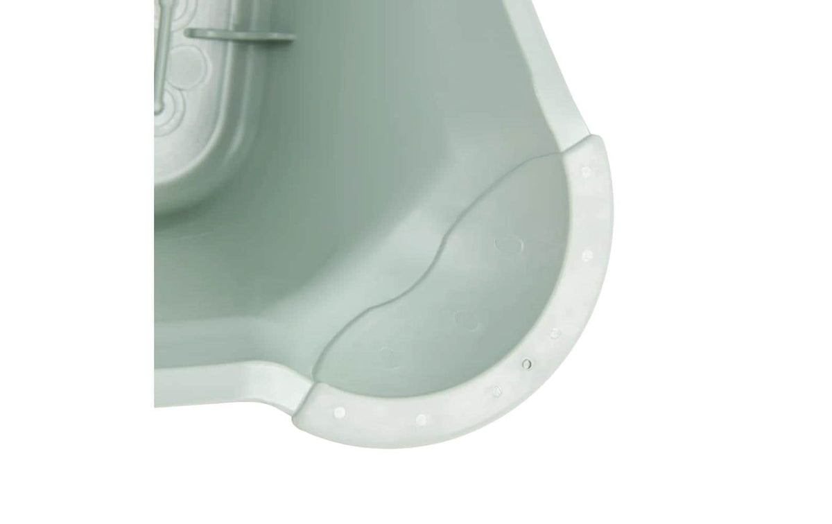 keeeper Schemel Tomek – 40,5 × 27,5 × 14 cm, grün, gummiert, Polypropylen (PP), TPE, belastbar 80 kg, BPA-frei