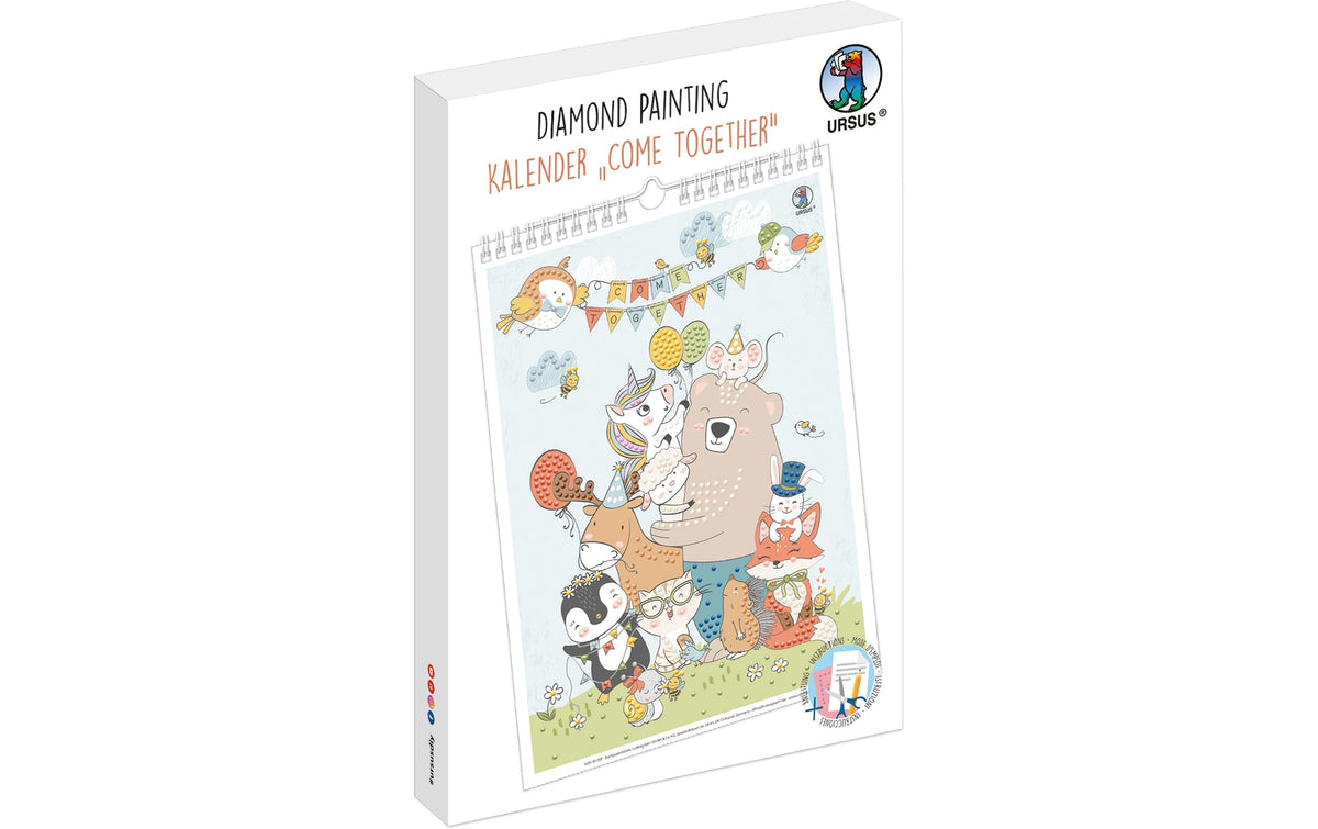 Ursus Kalender Come – Diamond-Painting-Set – 21 × 29,7 cm – ab 3 Jahren