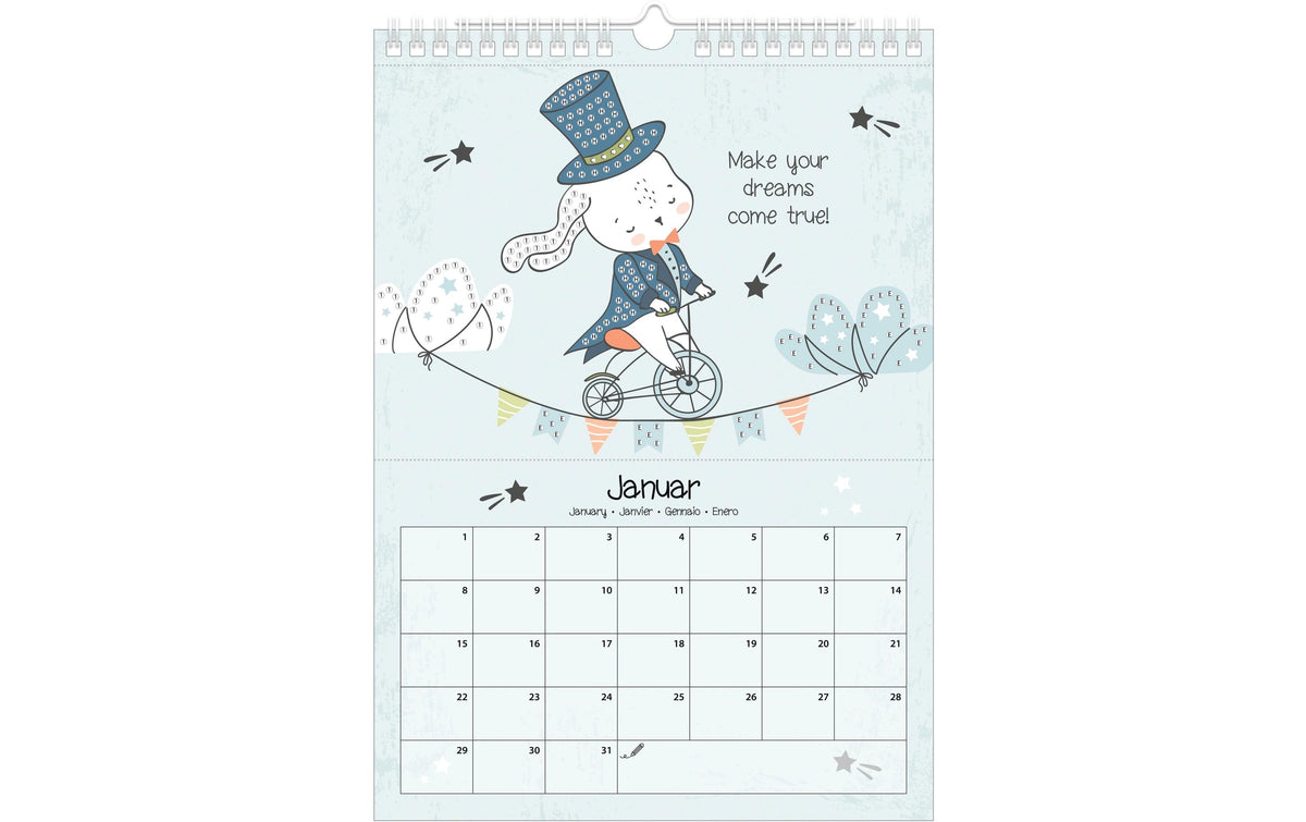 Ursus Kalender Come – Diamond-Painting-Set – 21 × 29,7 cm – ab 3 Jahren
