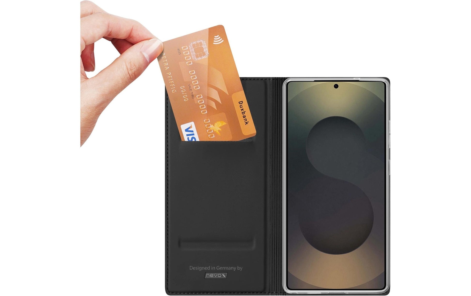 Nevox Vario Series Folio – für Samsung Galaxy S26 Ultra, PU+TPU, schwarz