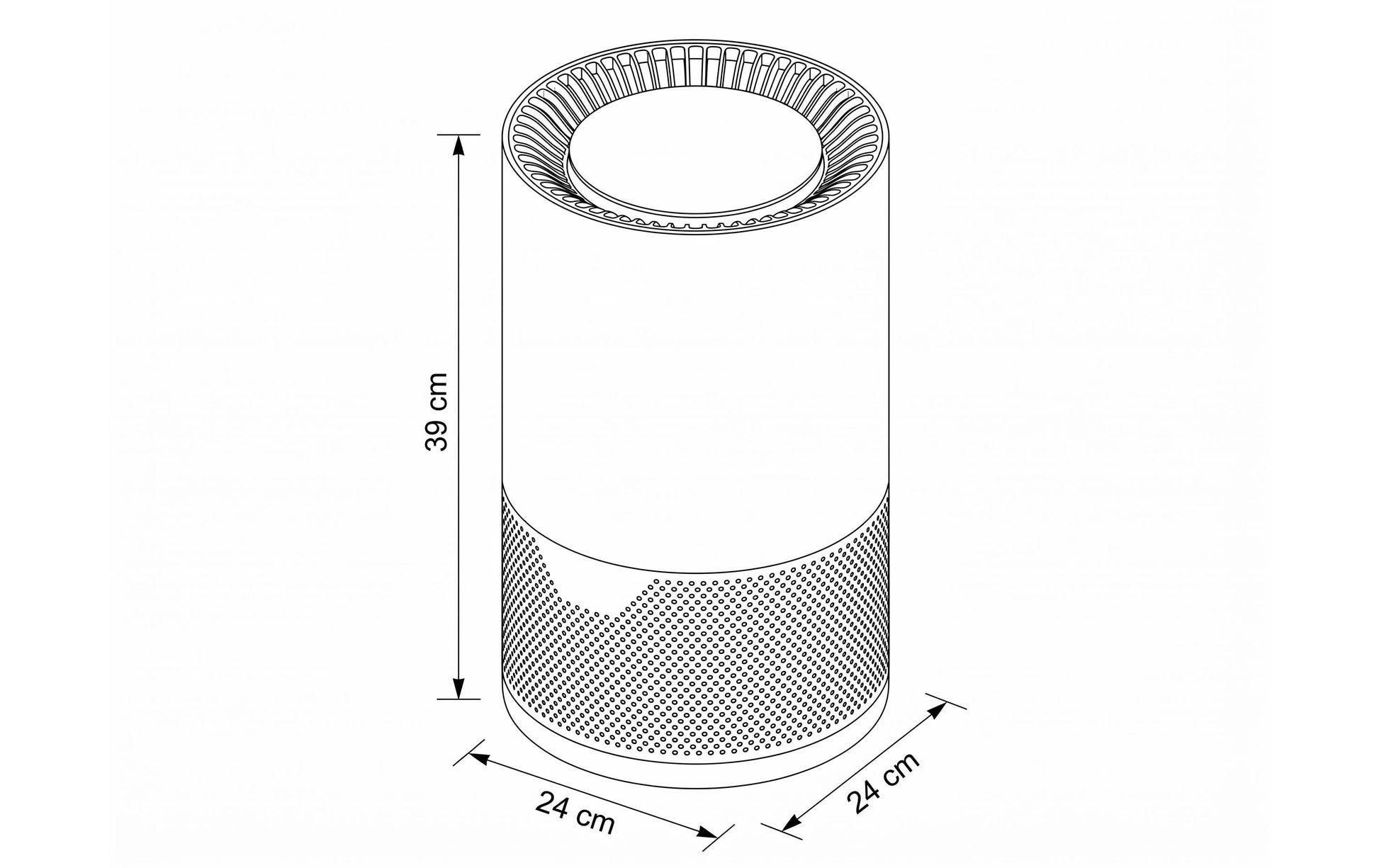 Furber Luftbefeuchter – Verdunster, 300 ml/h, Tank 5 l, bis 35 m²