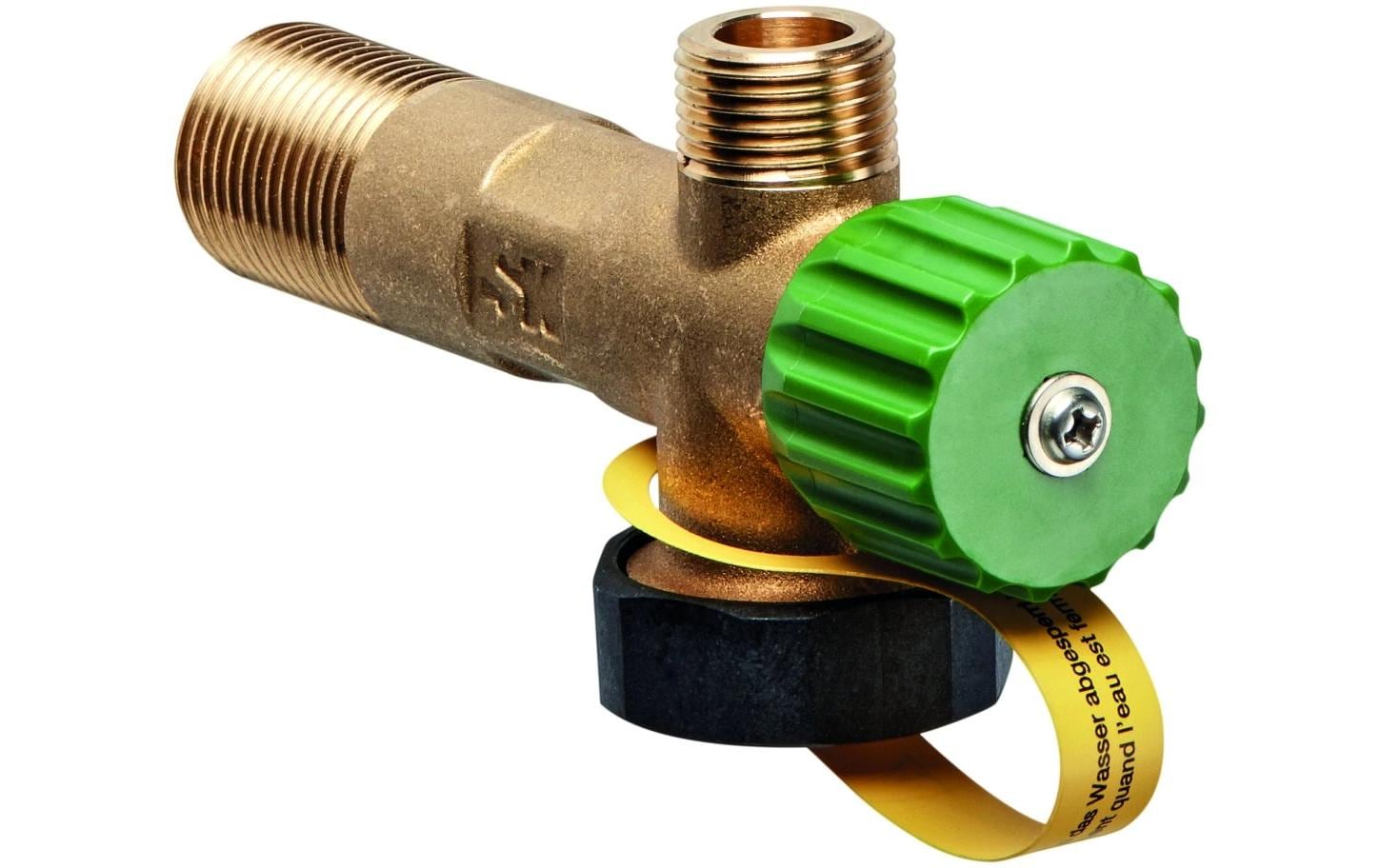 Laufen Simifix Doppelabsperrventil – 1/2" × 1/2" Anschlüsse, Messing, verchromt, Breite 45 mm, für Küche
