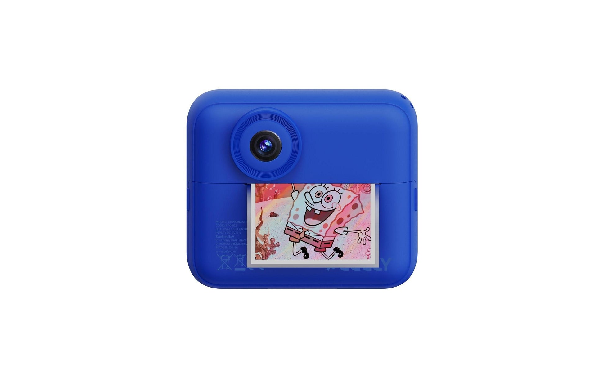 Celly Kidscam Sticker Roll Laser – Kompaktkamera, 2,4" Display, 1300 mAh Akku, microSD, Blau