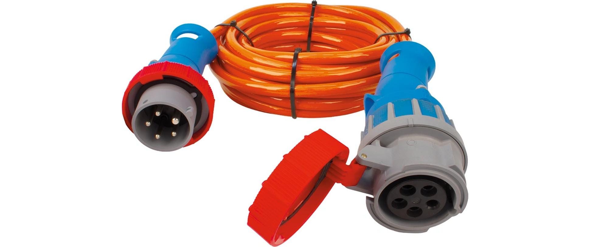 Steffen Verlängerungskabel, CEE 16-5–CEE 16-5, 10 m, 2,5 mm², PUR-Mantel, 16 A – Orange