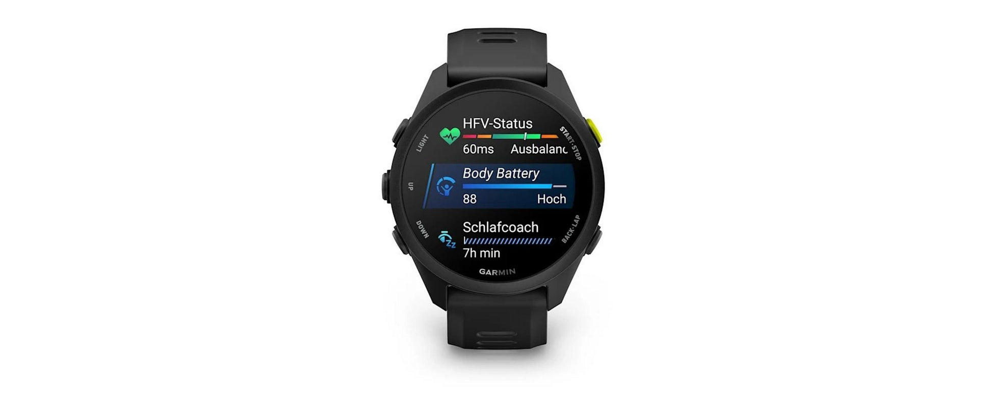 Garmin Forerunner 70 43 mm GPS – Kunststoff Schwarz, 50 m, für Android, iOS