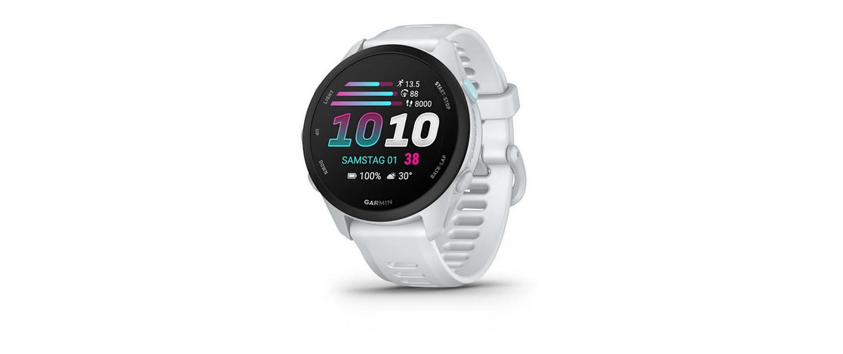 Garmin Forerunner 70 43 mm GPS – Kunststoff Weiss, für Android, iPhone
