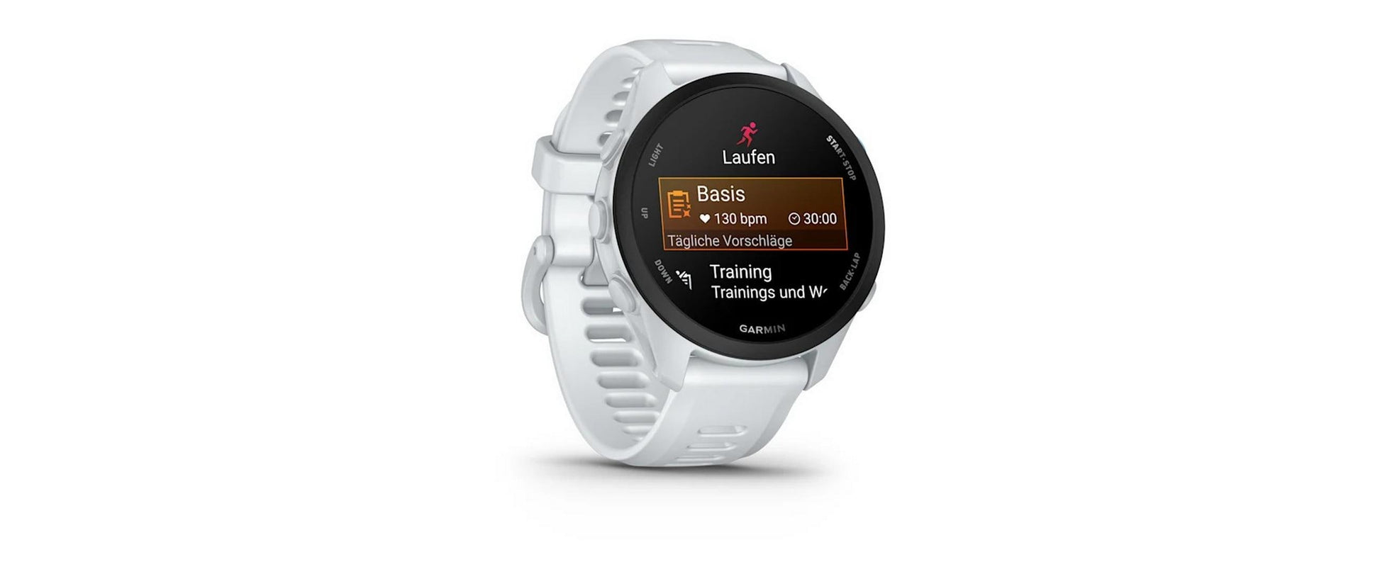 Garmin Forerunner 70 43 mm GPS – Kunststoff Weiss, für Android, iPhone