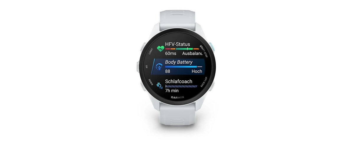 Garmin Forerunner 70 43 mm GPS – Kunststoff Weiss, für Android, iPhone