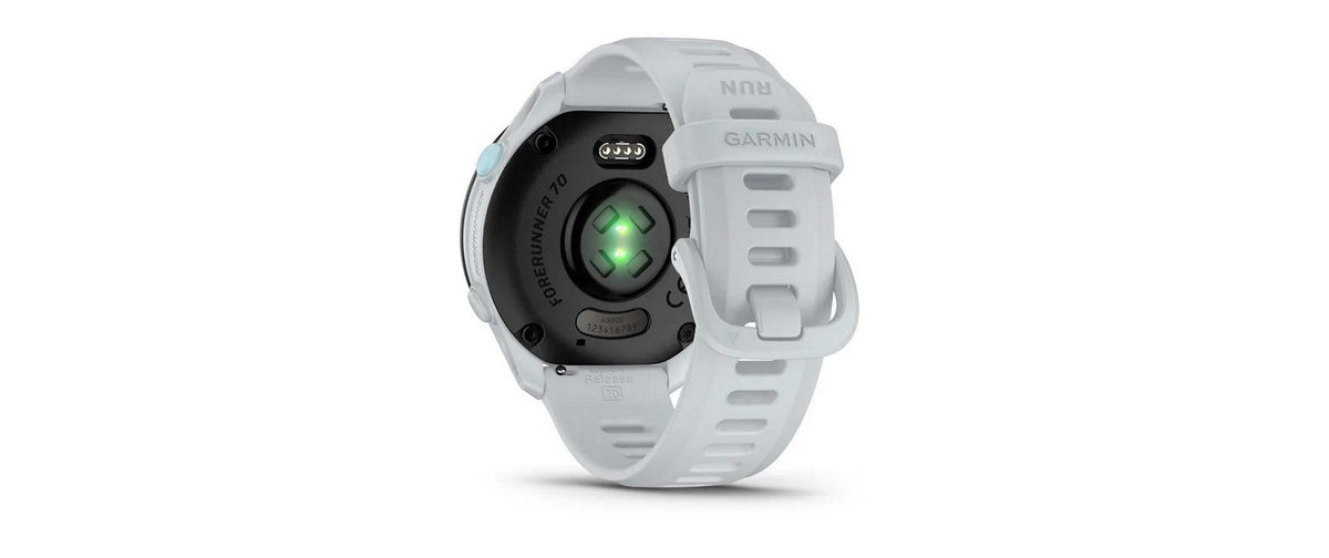 Garmin Forerunner 70 43 mm GPS – Kunststoff Weiss, für Android, iPhone