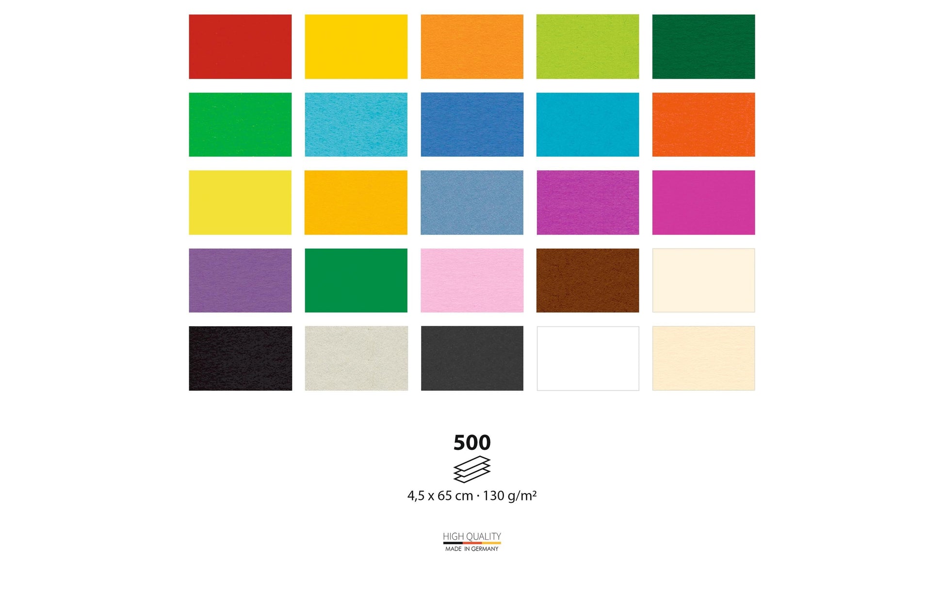 URSUS Bastelpapier Streifen & Papierkette – 4,5 × 65 cm, mehrfarbig, 130 g/m²