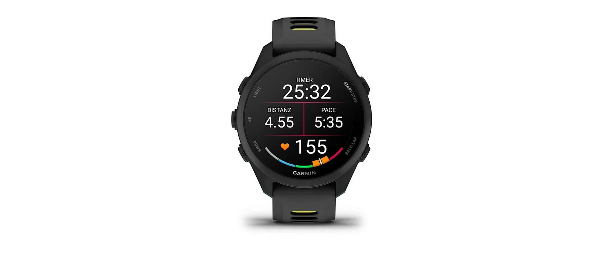 Garmin Forerunner 170 43 mm GPS – Kunststoff Schwarz, 50 m, für iPhone und Android