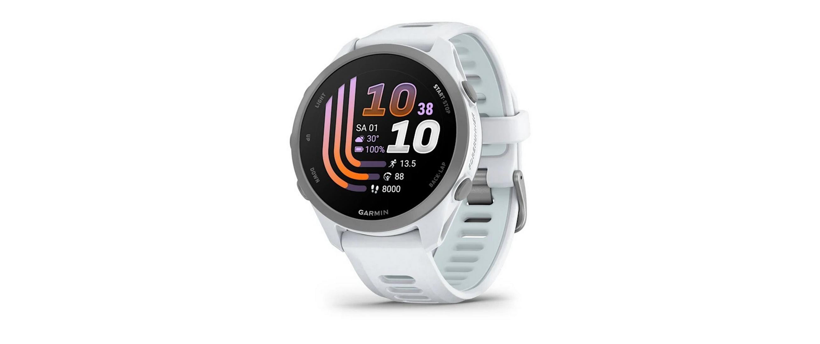 Garmin Forerunner 170 43 mm GPS – Kunststoff, Weiss, 50 m, für Android, iPhone