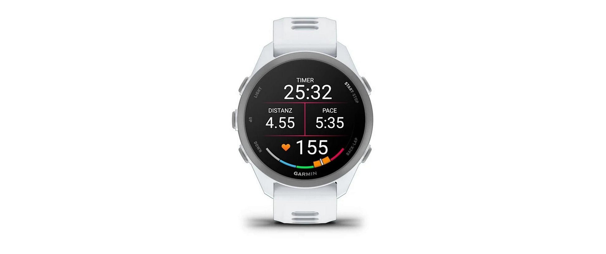 Garmin Forerunner 170 43 mm GPS – Kunststoff, Weiss, 50 m, für Android, iPhone