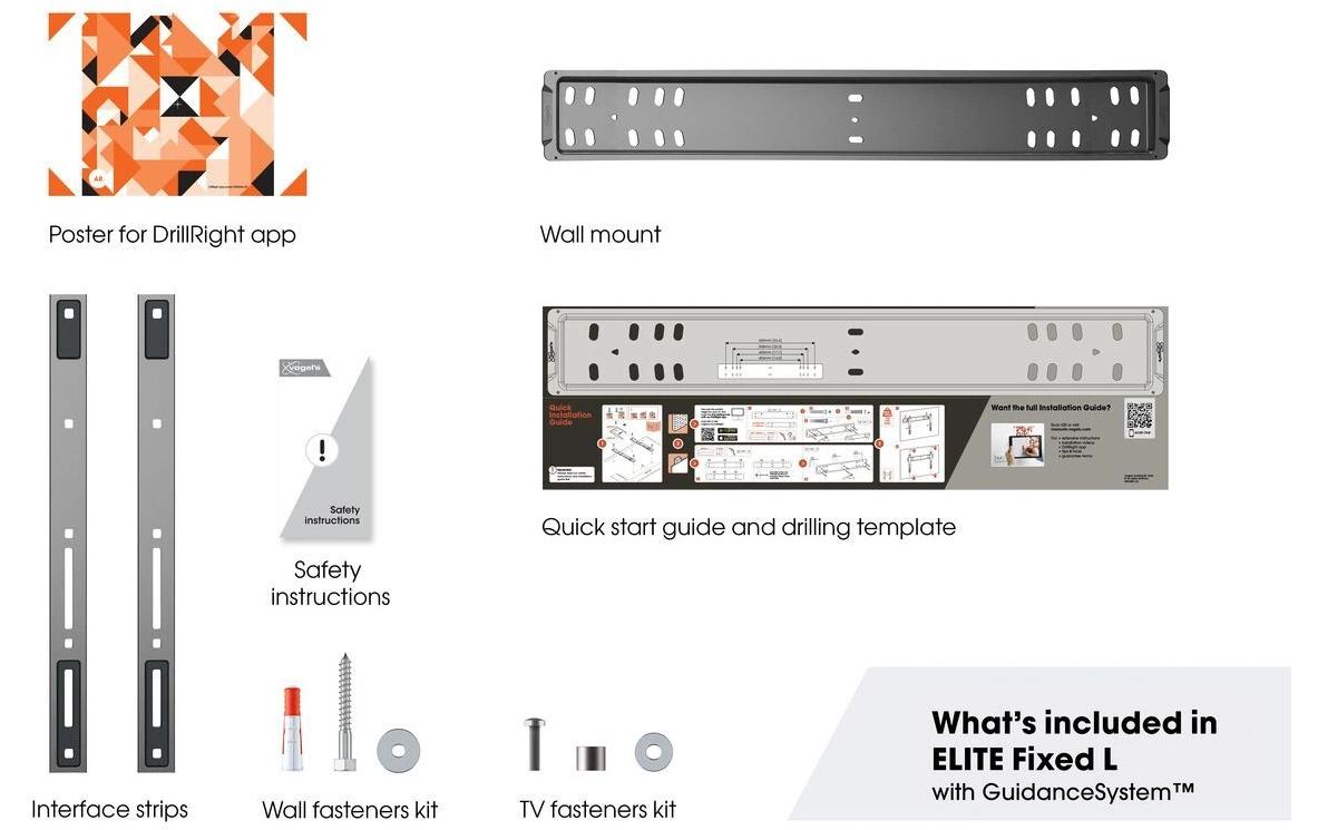 Vogel's Deckenhalterung – bis 110" – VESA 100×100–600×400 – bis 100 kg, Kabelführung – TVM5705B