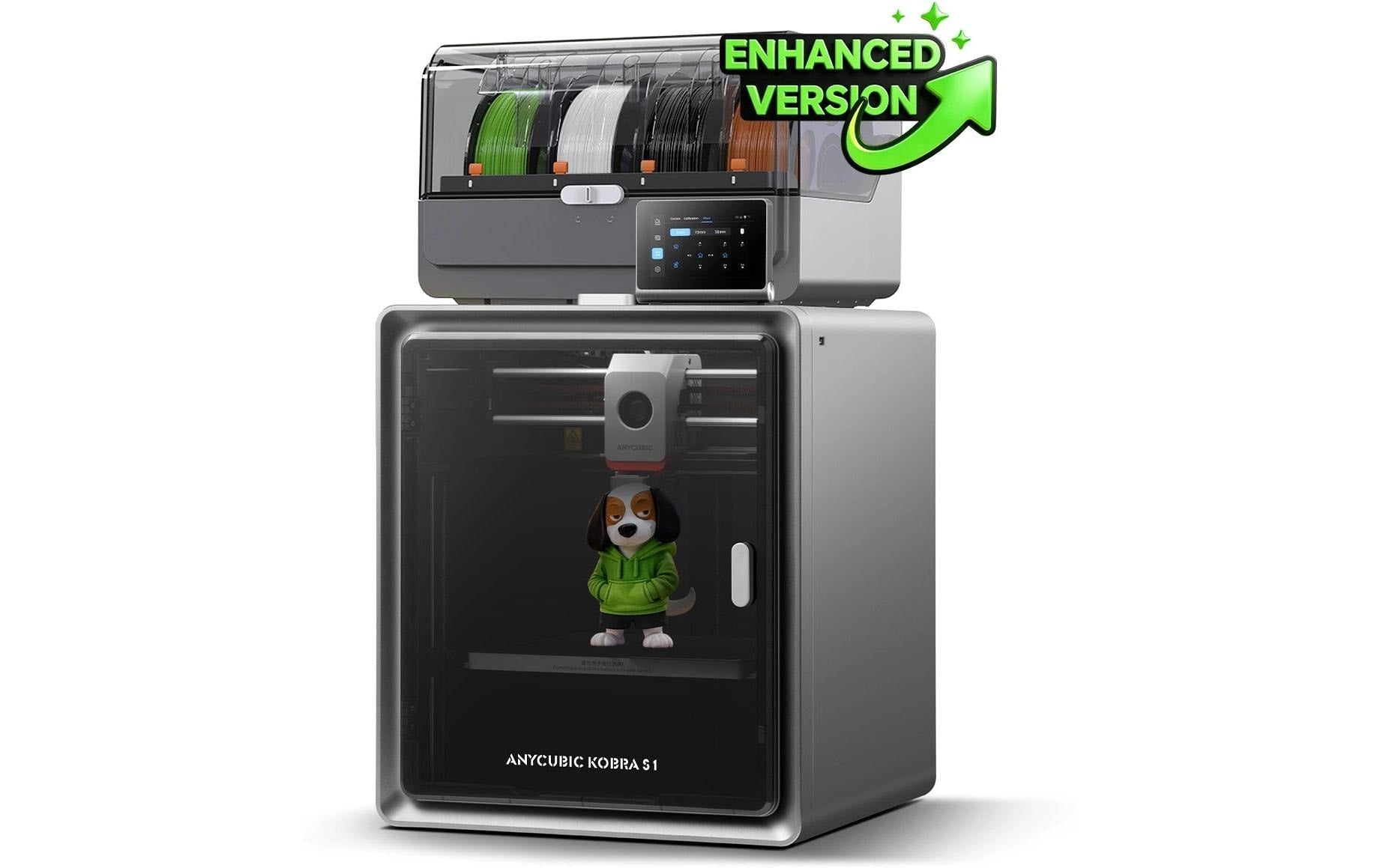 Anycubic Kobra S1 ACE 2 Pro Combo FDM 3D-Drucker – min. Schichthöhe 0,28 mm – inkl. CFS
