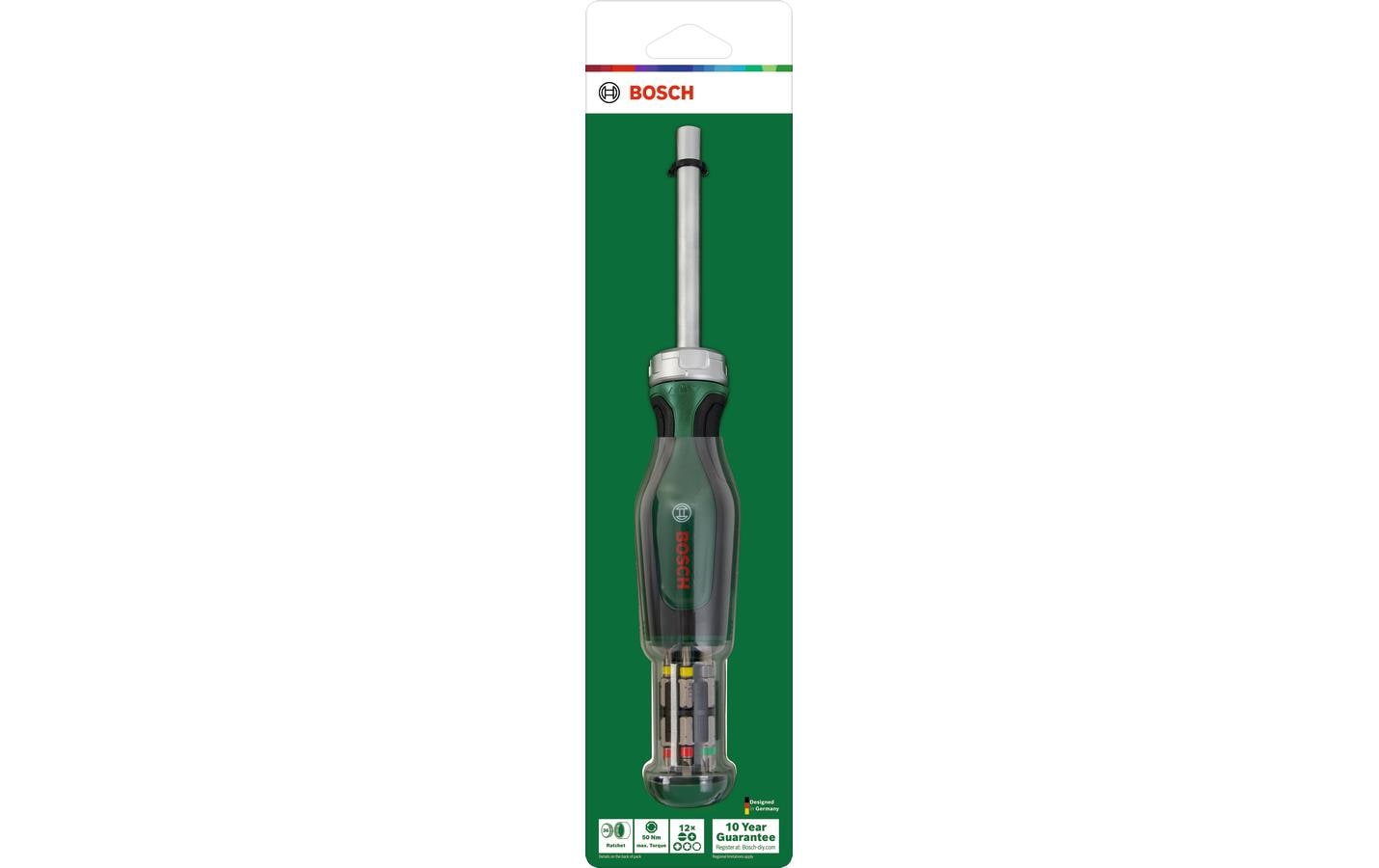 Bosch Schraubenzieher-Set – 13-teilig, Bits: Phillips, Pozidriv, Schlitz, Torx