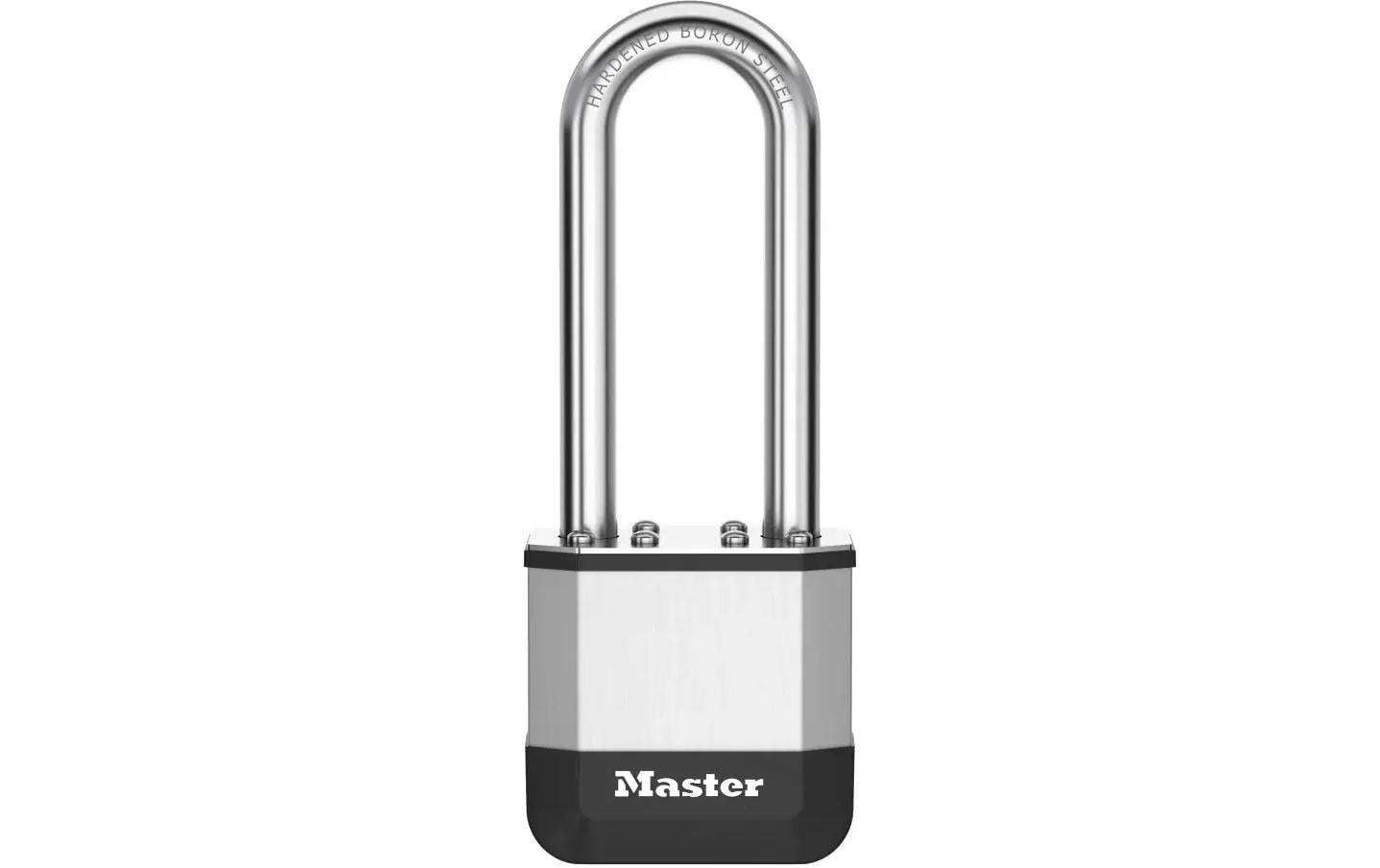 Masterlock Elite Mechanisches Vorhängeschloss – Aluminium, Bügel 64×52 mm, Aussen, Silber