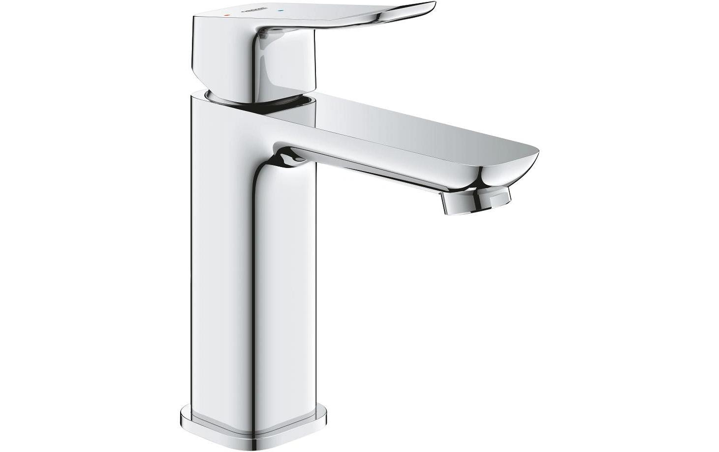 Grohe Badebatterie Dice ES – Einhebelmischer, Messing/Metall, Silber