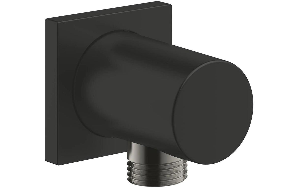 Grohe Wandanschluss Rainshower – 1/2", Stahl, Schwarz, für Handbrause