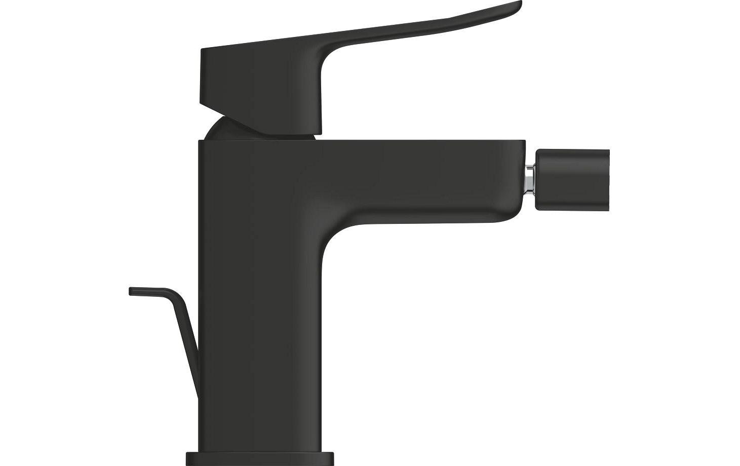 Grohe Badebatterie (Unterputz) – Einhebelmischer, 15 cm, Metall, Schwarz matt