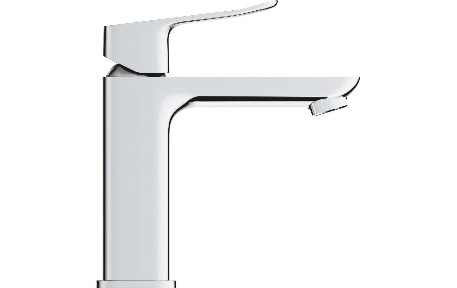 Grohe Badebatterie Dice ES – Einhebelmischer, Messing/Metall, Silber