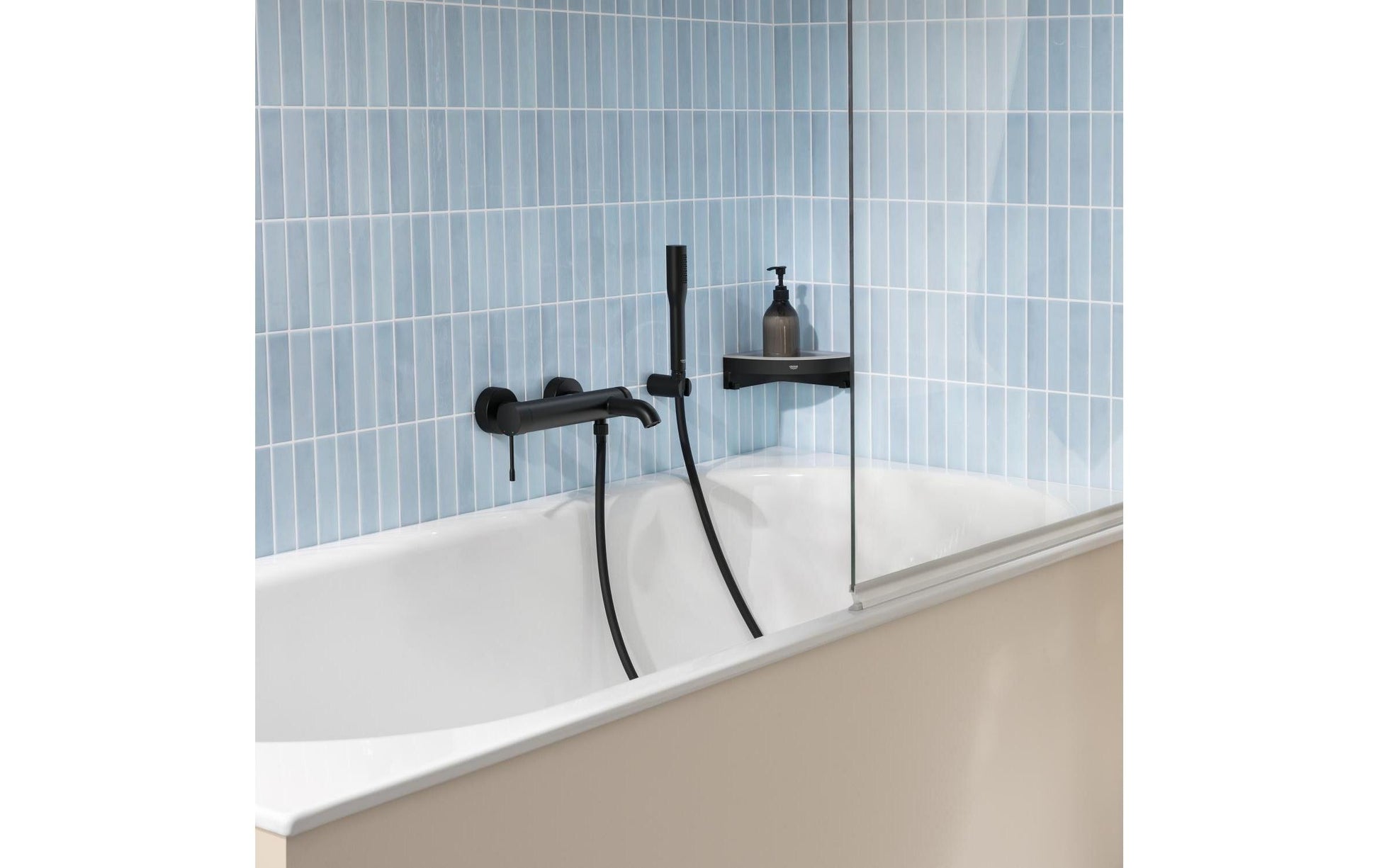 Grohe Essence Badebatterie – Einhebelmischer (Aufputz), Metall, Chrom