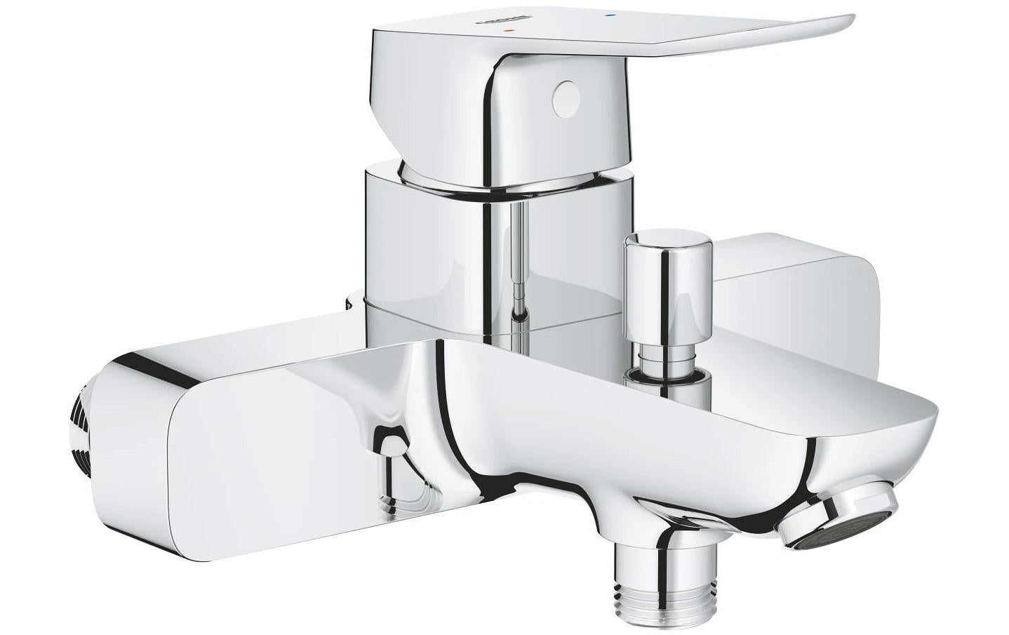 Grohe Dice Wannenarmatur Aufputz – Einhebelmischer, Anschlussmass 12,7 mm, Abstand 153 mm, Metall