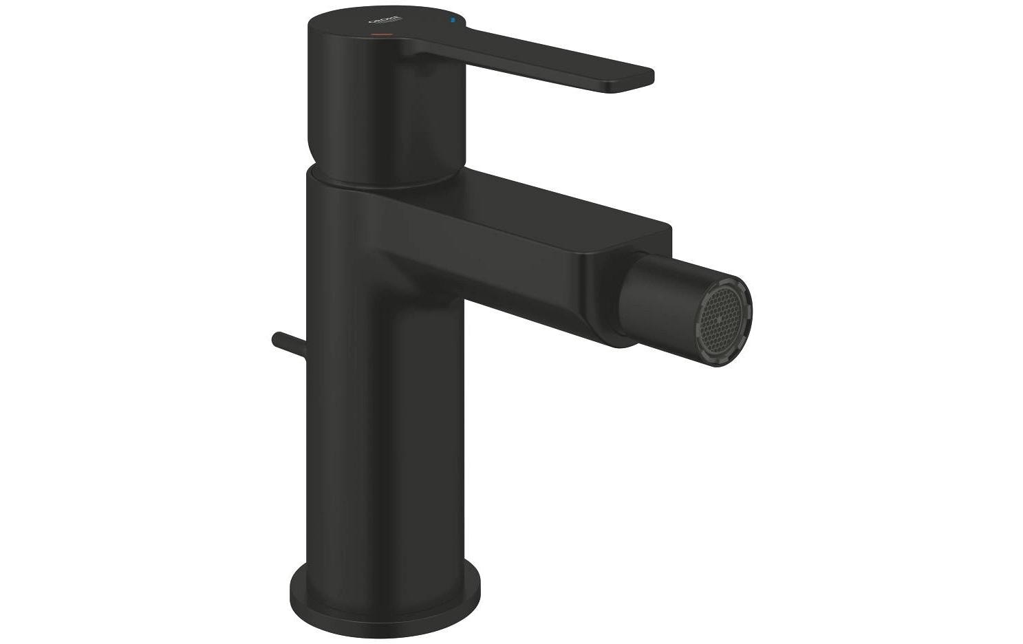 Grohe Badebatterie (Unterputz) Lineare – Einhebelmischer, Messing, Schwarz