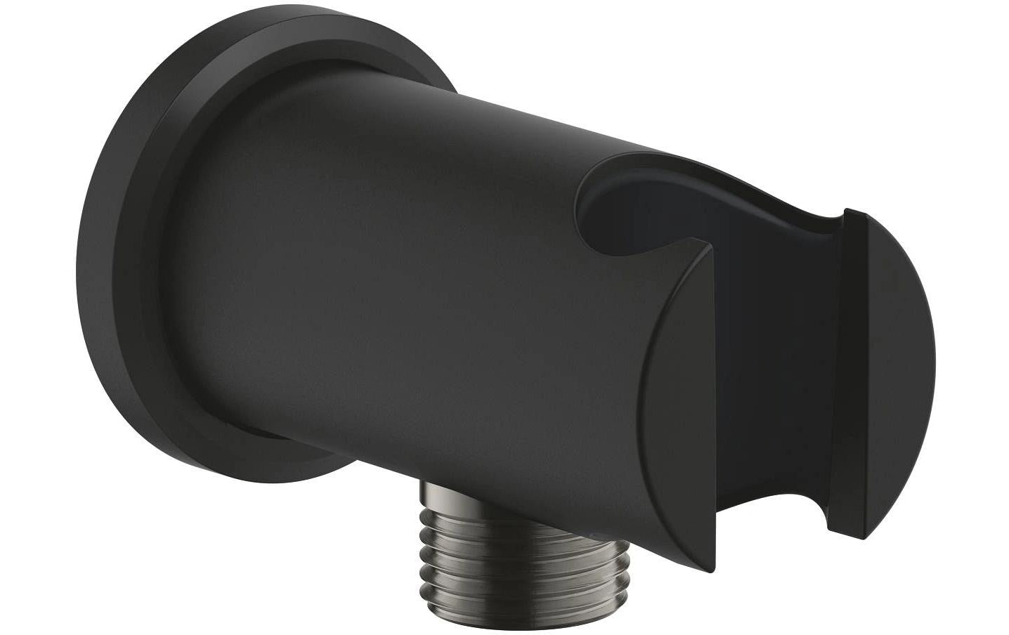 Grohe Brausehalter – Stahl, Wandmontiert, Schwarz, 1/2" Anschluss