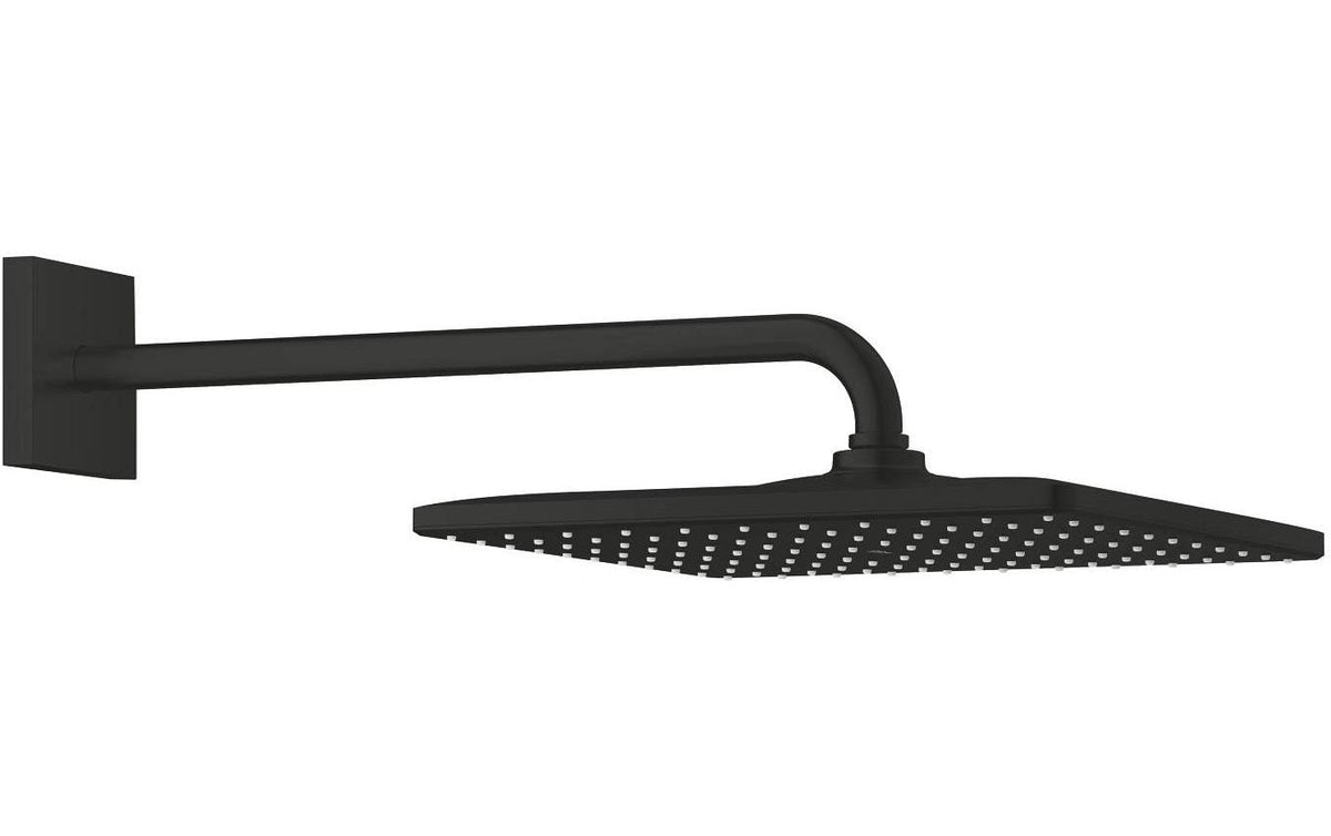 Grohe Rainshower 310 Mono Cube Kopfbrause – 31 cm, Metall, Schwarz