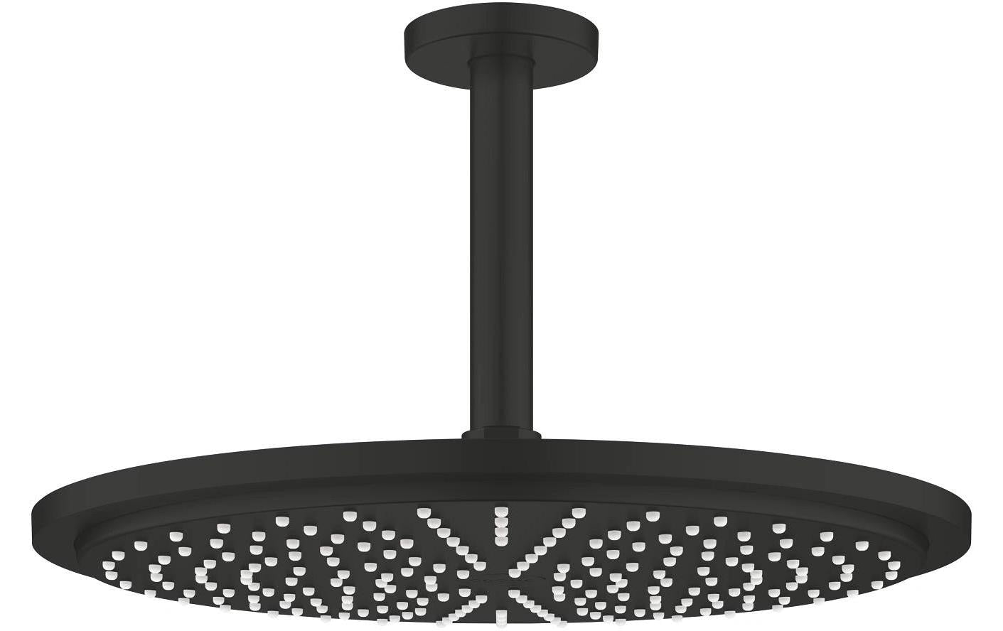Grohe Rainshower Cosmopolitan 310 Kopfbrause – Ø31 cm, Metall, inkl. Deckenarm, Schwarz