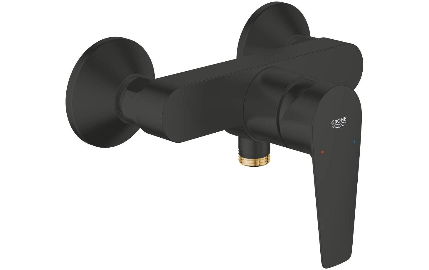 Grohe Badebatterie (Unterputz) Start Edge – Metall, Schwarz matt
