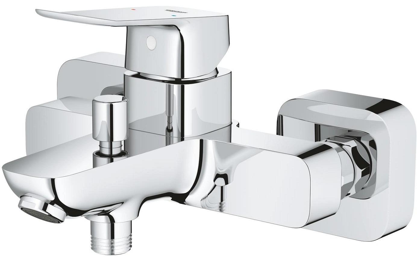 Grohe Badebatterie (Unterputz) – 19×24,2×14 cm, Messing, Einhebelmischer (Aufputz), Chrom
